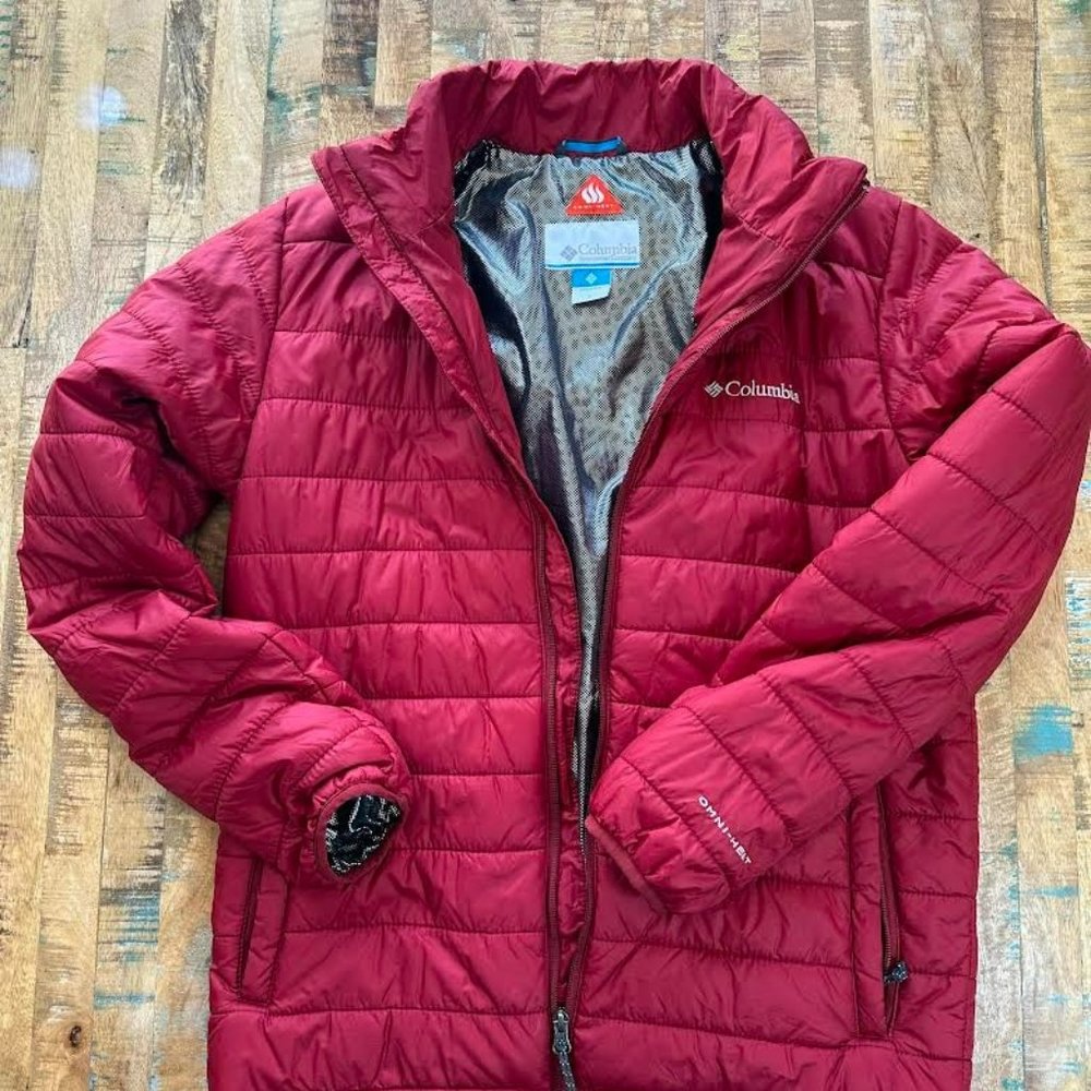 Columbia Red Omni-Heat Puffer Jacket